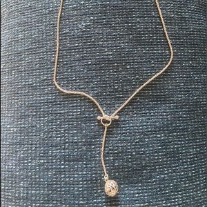 Silpada filigree ball necklace with toggle. 19” from end to end